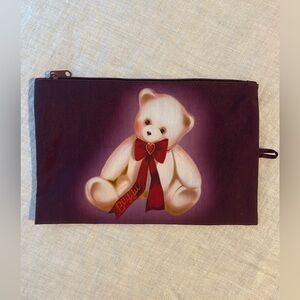 Baggu large flat pouch — Fancy animals (bear)